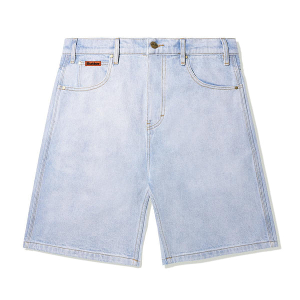 BUTTER GOODS Baggy Denim Shorts Light Blue