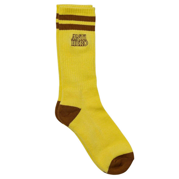 ANTI HERO Blkhero Out EMB Socks Pale Yellow