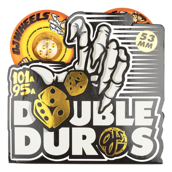 OJ WHEELS Gördeszka Kerék Double Duro Mini Combo 101A/95A Orange/Yellow; 53 mm