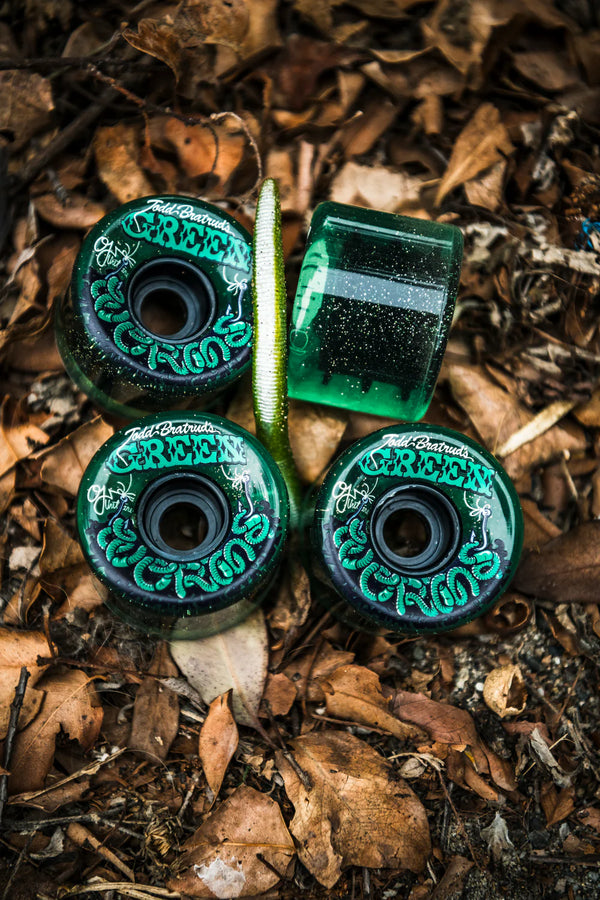 OJ Soft Wheels Super Juice Green Worms 78a; 60MM