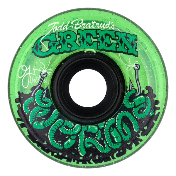 OJ Soft Wheels Super Juice Green Worms 78a; 60MM