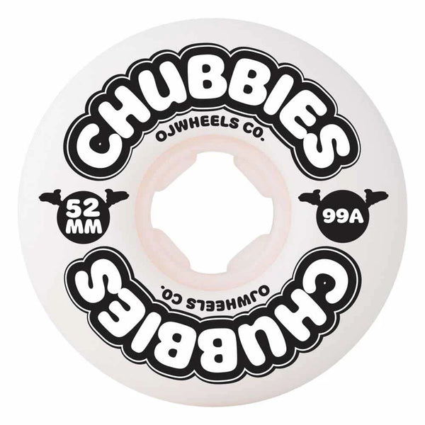 OJ WHEELS Chubbies White 99A; 52 mm