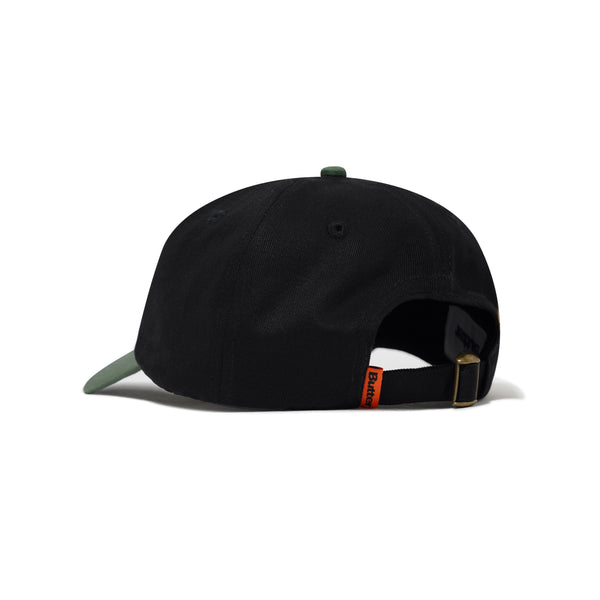 BUTTER GOODS Alien 6 Panel Cap Black/Sage; OS