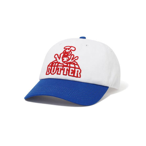 BUTTER GOODS Alien 6 Panel Cap White/Cobalt; OS