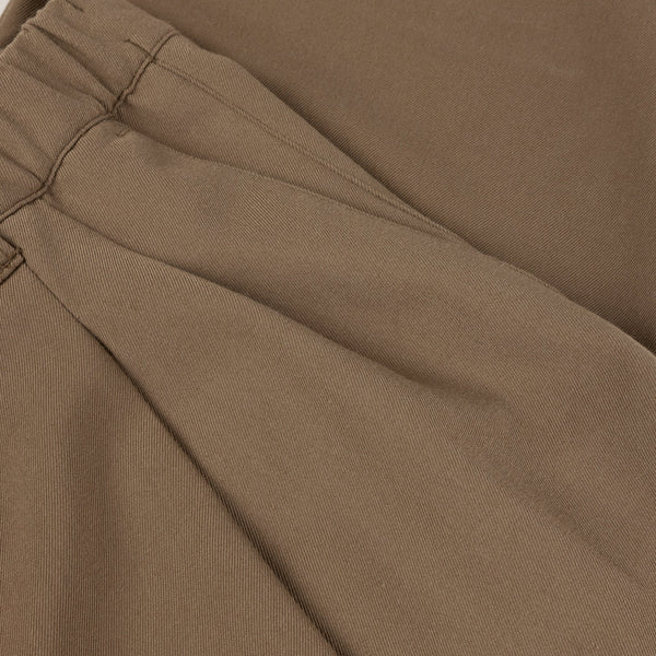 DIME Pleated Twill Pants Camel