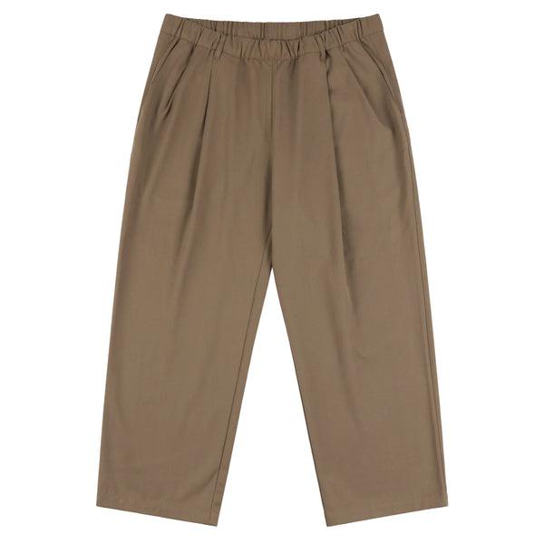 DIME Pleated Twill Pants Camel