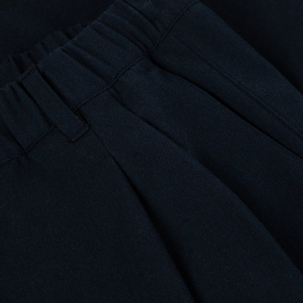 DIME Pleated Twill Pants Charcoal Blue