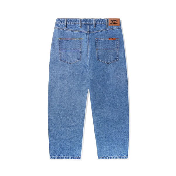 BUTTER GOODS Baggy Denim Jeans Washed Indigo