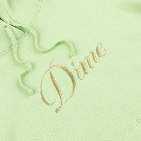 DIME Cursive Logo Hoodie Sage Green