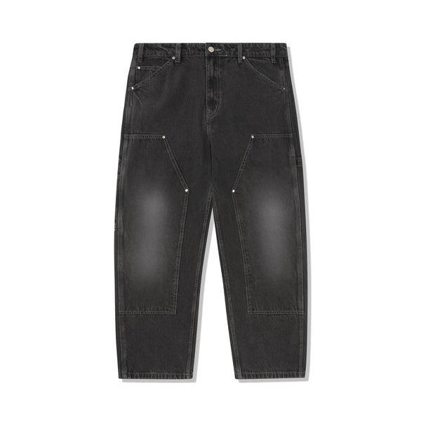 BUTTER GOODS Davide Double Knee Denim Jeans Washed Black