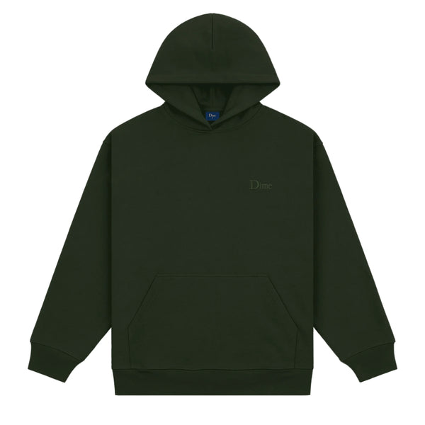 DIME Classic Small Logo Hoodie Forest Green