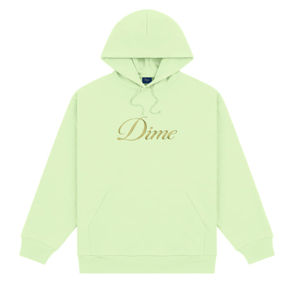 DIME Cursive Logo Hoodie Sage Green