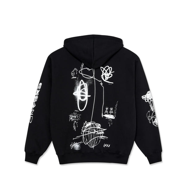 LAST RESORT AB Expando JS Hoodie Black/White