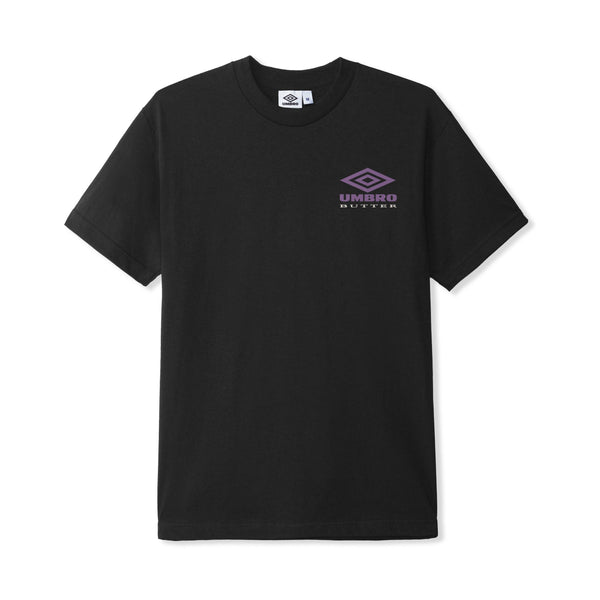 BUTTER GOODS Umbro Lines Tee Black