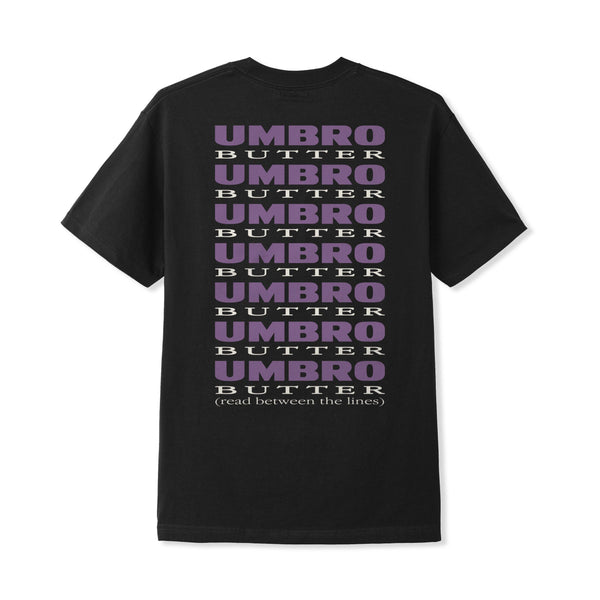 BUTTER GOODS Umbro Lines Tee Black