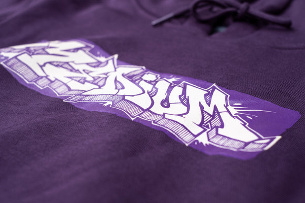 MEDIUM Zione Graffiti Hoodie Purple