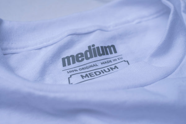 MEDIUM Basic Logo Tee White