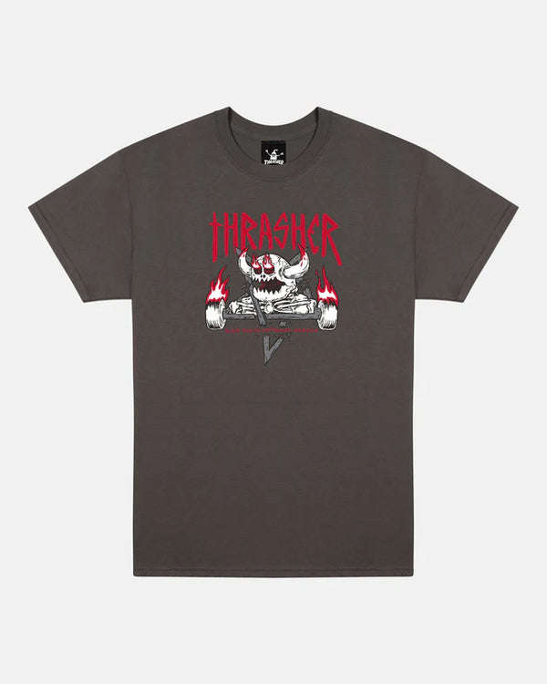 Toy Machine x Thrasher Monster-Gram Tee Charcoal