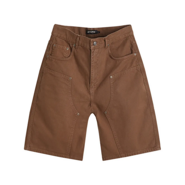 Fucking Awesome Canvas Double Knee Short Brown