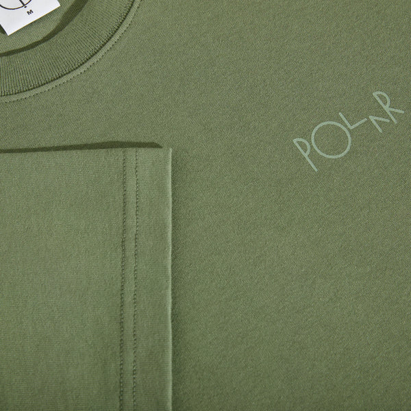 POLAR Stroke Logo Contrast Tee Moss Green