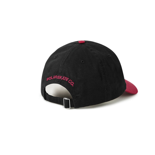 POLAR Sai Cap Stroke Logo Black/Redcurrant