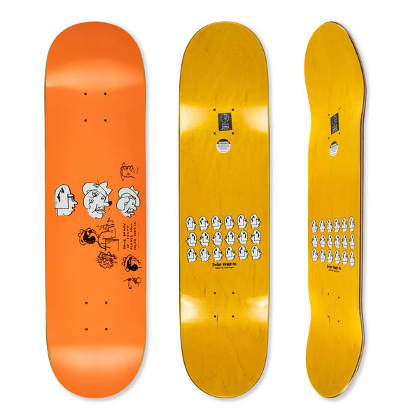 POLAR Gördeszka Lap Dane Brady Mia Deck Orange; 8.5"