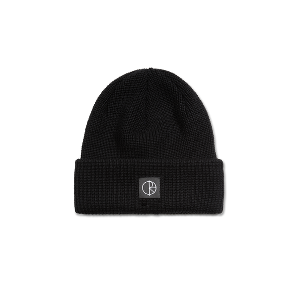 POLAR Double Fold Merino Beanie Black