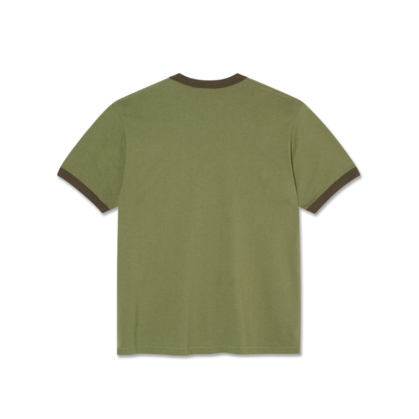 POLAR Ringer Tee Army Green / Brown