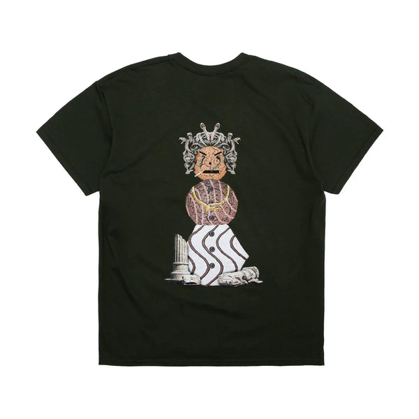 QUARTERSNACKS Medusa Snackman Tee Forest Green