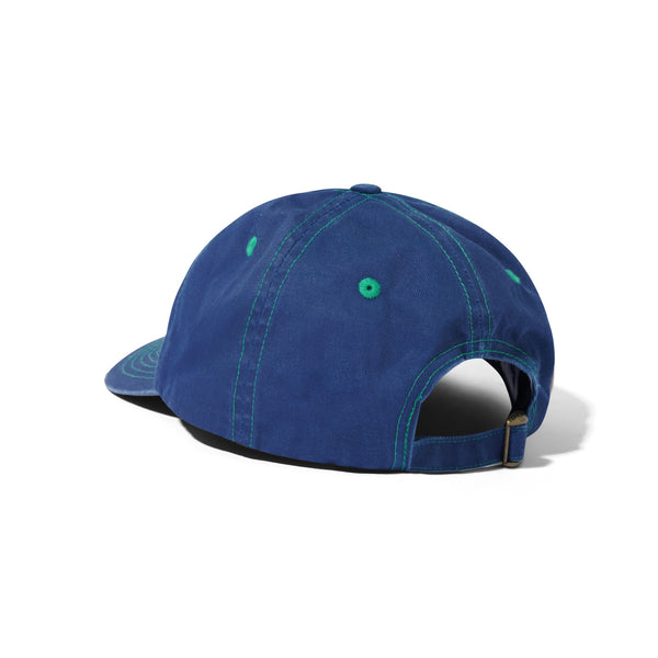 BUTTER GOODS Rounded Logo 6 Panel Cap Navy; OS