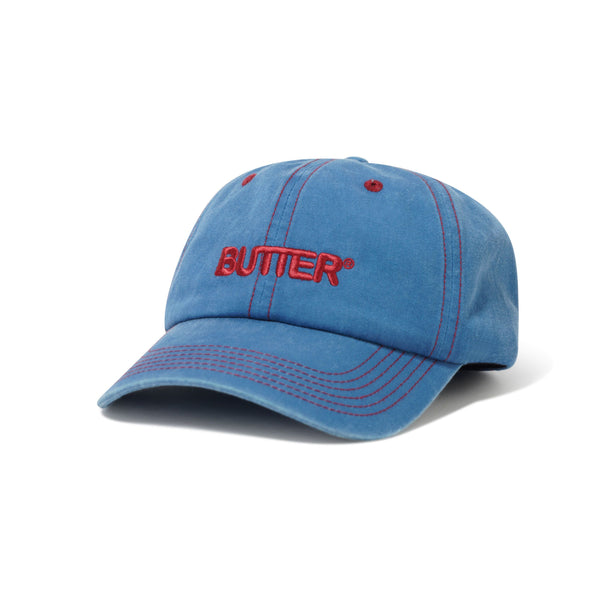 BUTTER GOODS Rounded Logo 6 Panel Cap Sky Blue; OS