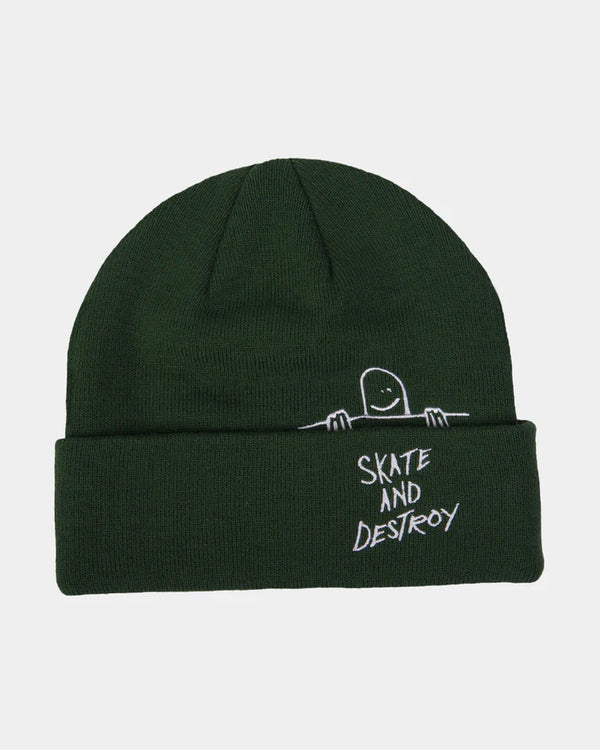 Thrasher Gonz Sad Fold Beanie Forest Green; OS