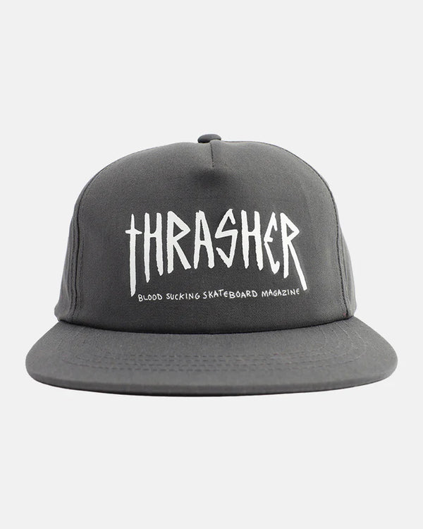 Toy Machine x Thrasher Scratch Cap Charcoal Grey; OS