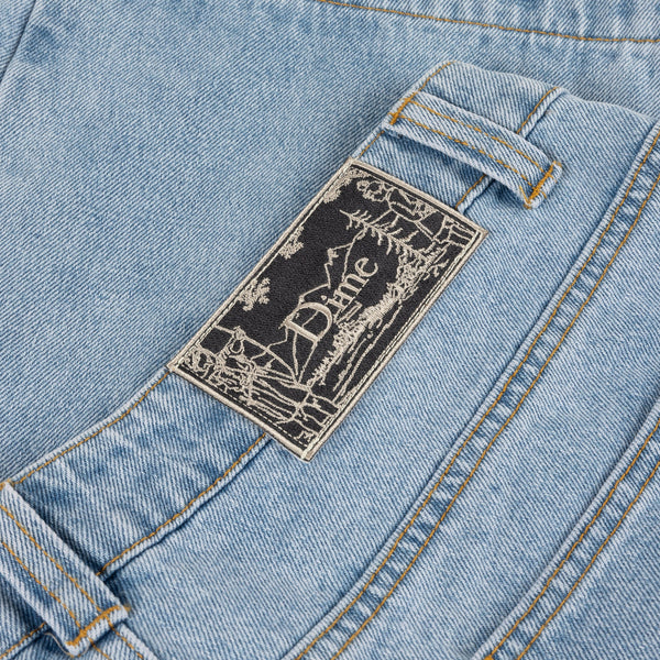 DIME Carpenter Denim Shorts Blue Washed