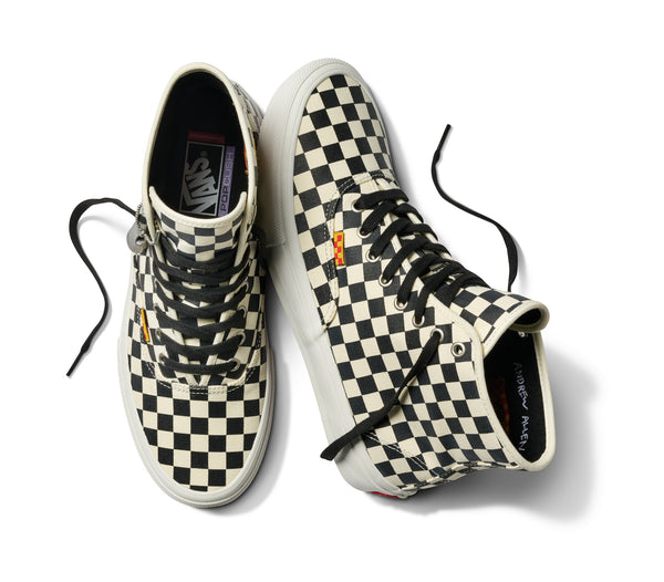 VANS SKATE AUTHENTIC HI VCU ANDREW ALLEN CHECKERBOARD