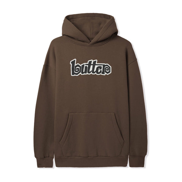 BUTTER GOODS Swirl Pullover Hood Washed Brown