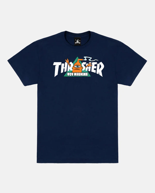 Toy Machine x Thrasher Vortex Tee Navy