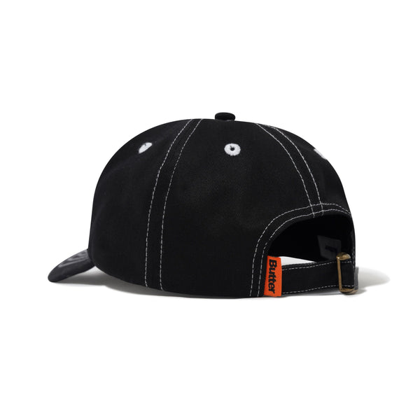 BUTTER GOODS Warped 6 Panel Cap Black; OS