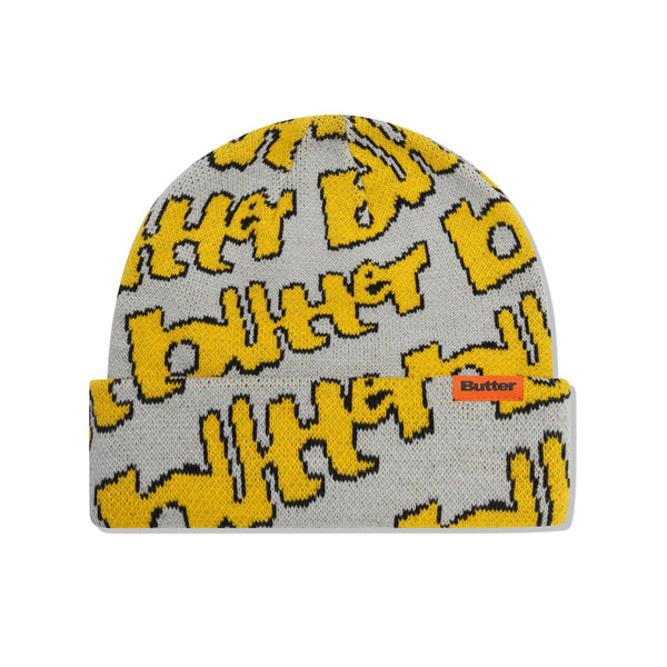 BUTTER GOODS Warped Beanie Grey; OS