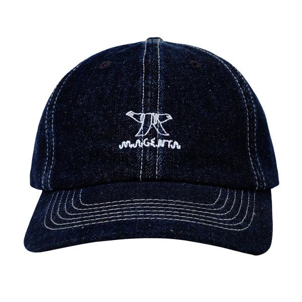 MAGENTA Bird Denim Hat - Blue