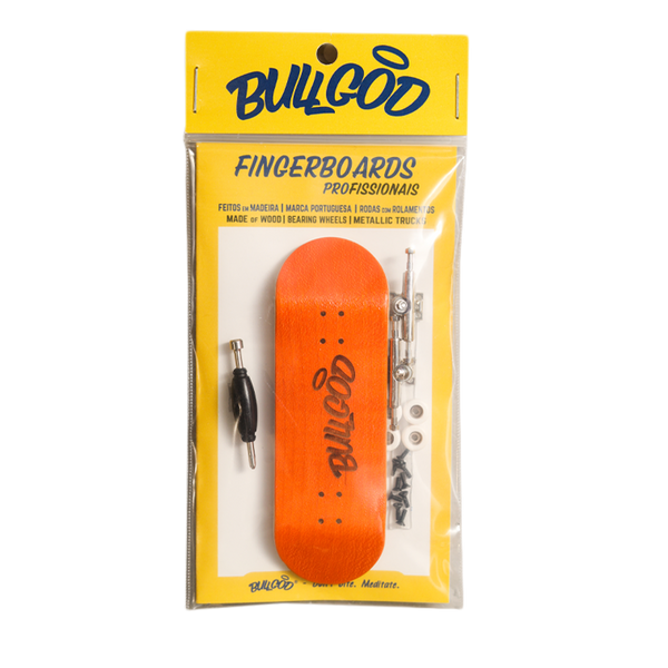 BULLGOD Og Logo Professional Fingerboard Orange; 34 mm