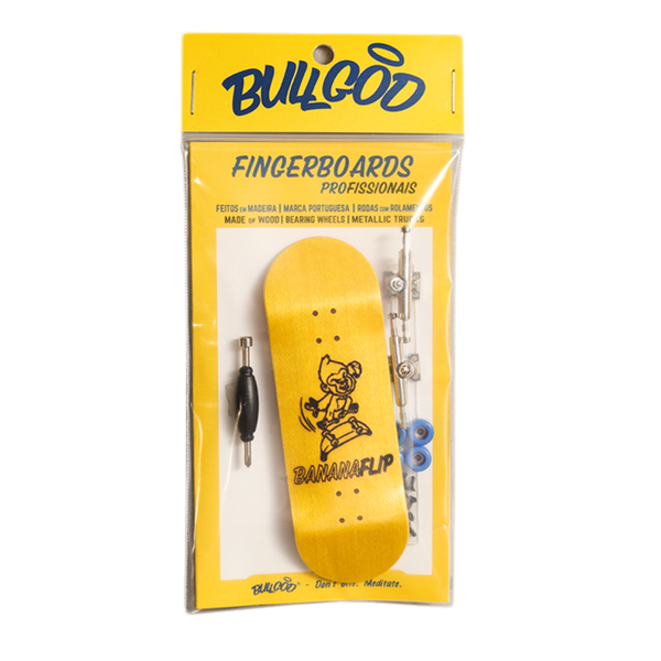 BULLGOD Banana Flip Professional Fingerboard Yellow; 34 mm