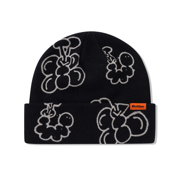 BUTTER GOODS Bugs Beanie Black