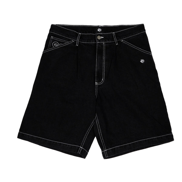 MAGENTA OG Denim Long Shorts - Black