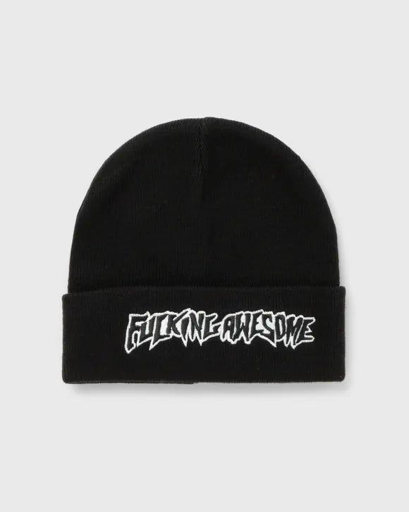 FUCKING AWESOME Stamp Cuff Beanie Black; OS