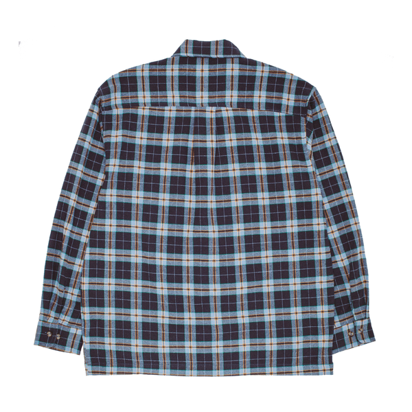 Fucking Awesome Lightweight Flannel Shirt Blue Plaid