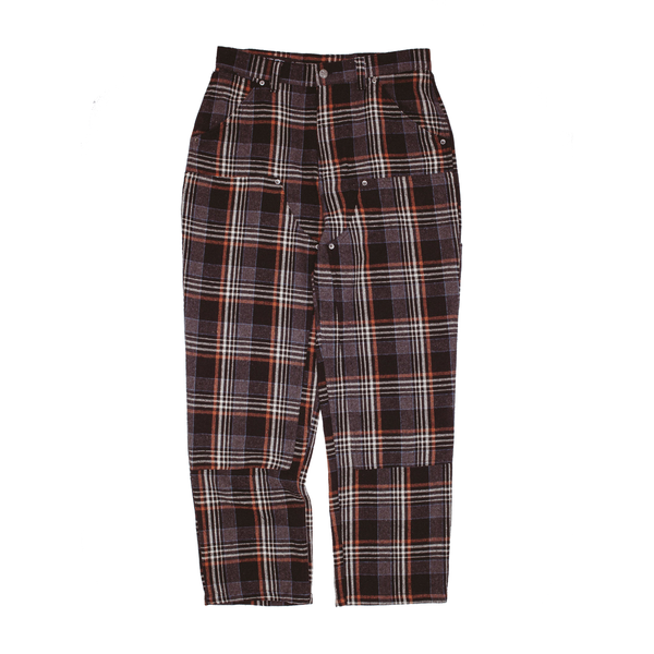 Fucking Awesome Plaid Double Knee Pant Black/Red