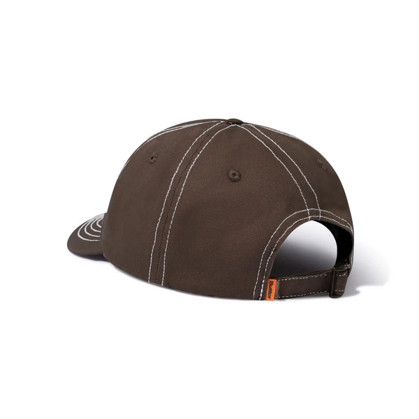 BUTTER GOODS Ink 6 Panel Cap Dark Brown