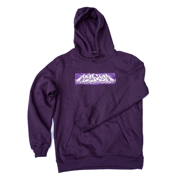 MEDIUM Zione Graffiti Hoodie Purple