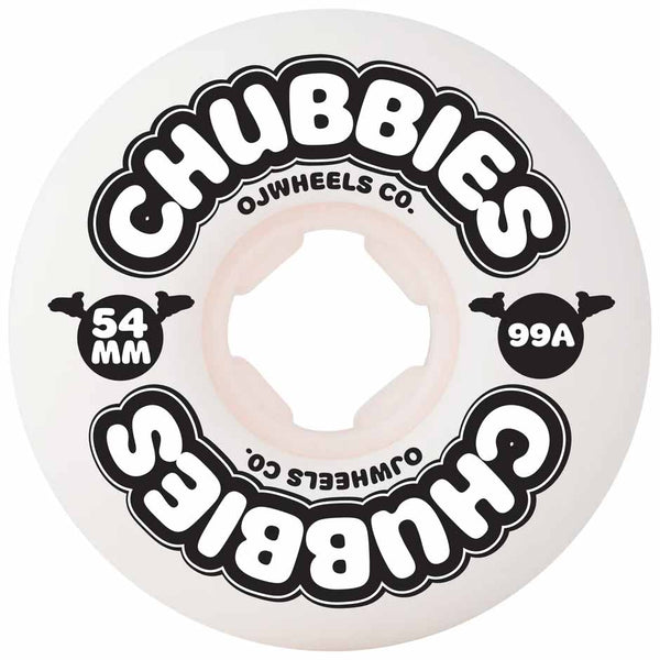 OJ WHEELS Chubbies White 99A; 54 mm